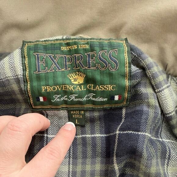 1990s Vintage Express Provencal Classic Zip Men’s Coat Size Large - Picture 3 of 14